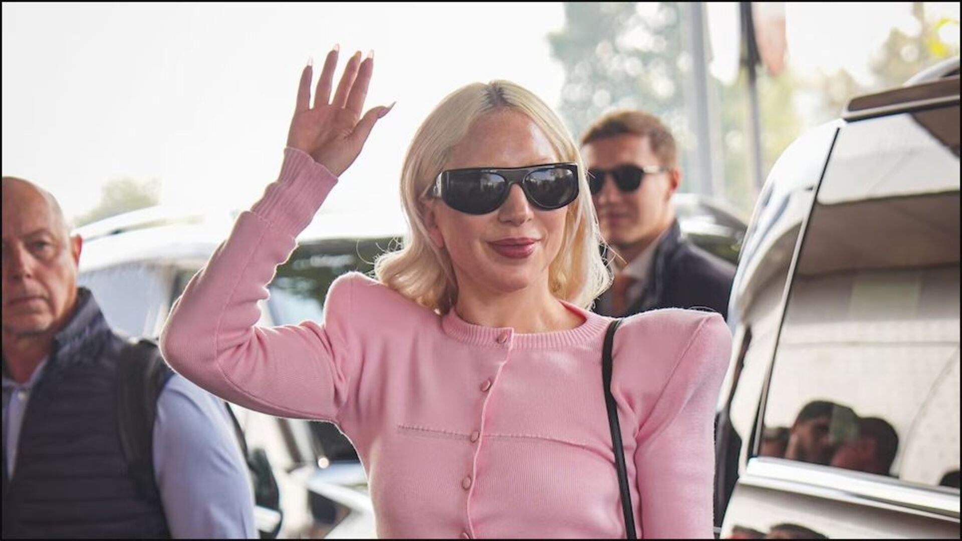 Lady Gaga fue vista grabando escenas de El Diablo viste a la moda en Milán